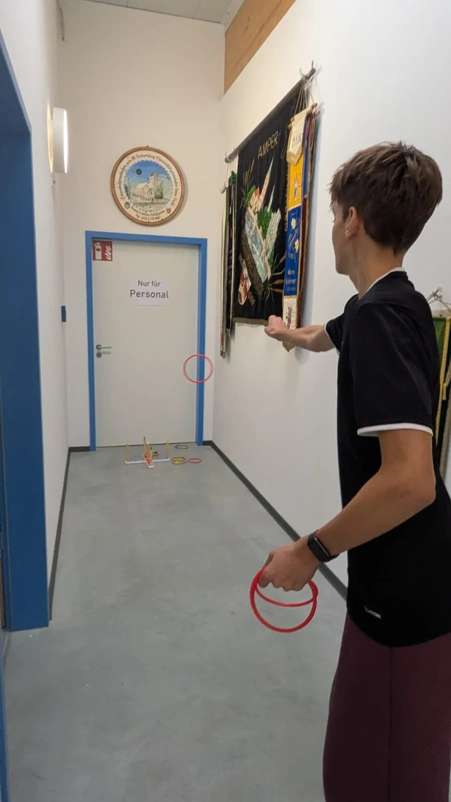 Zielen ohne Gewehr — Wurfringe-Challenge.